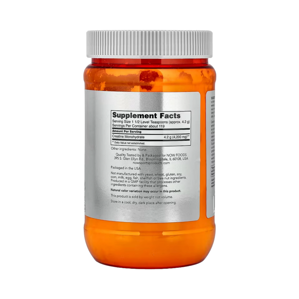 NOW Foods, Sports, Micronized Creatine Monohydrate, 1.1 lbs, 500 g