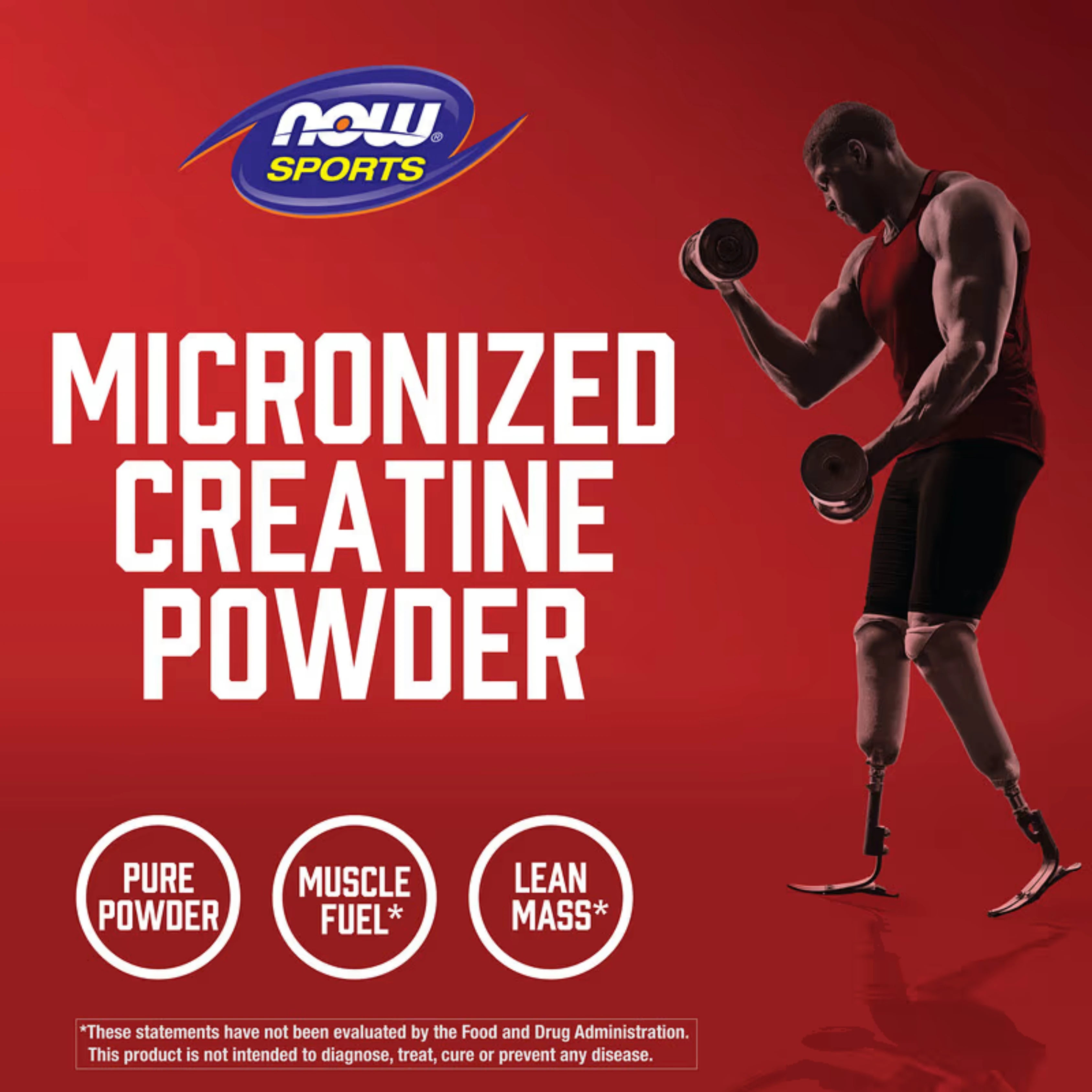 NOW Foods, Sports, Micronized Creatine Monohydrate, 1.1 lbs, 500 g