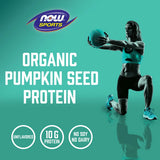 NOW Foods, Sports, Organic Pumpkin Seed Protein Powder, Unflavored, 1 lb, 454 g