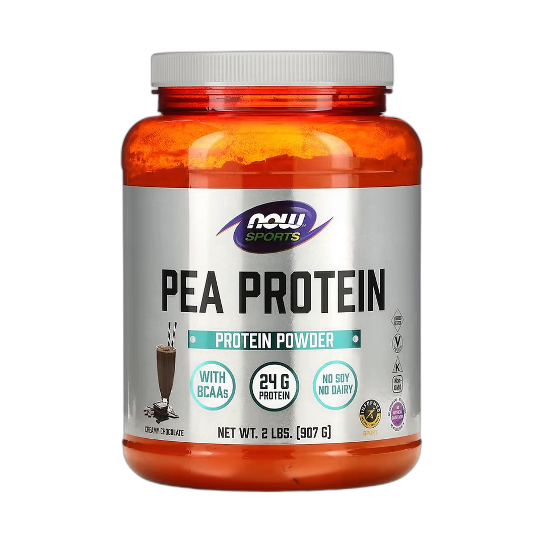 NOW Foods, Sports, Pea Protein Powder, Creamy Chocolate, 2 lbs, 907 g