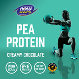 NOW Foods, Sports, Pea Protein Powder, Creamy Chocolate, 2 lbs, 907 g