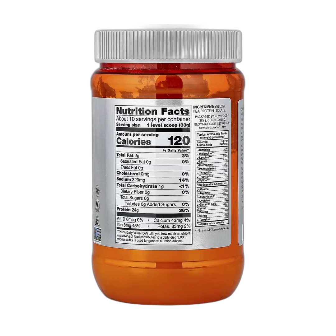 NOW Foods, Sports, Pea Protein, Unflavored, 12 oz, 340 g