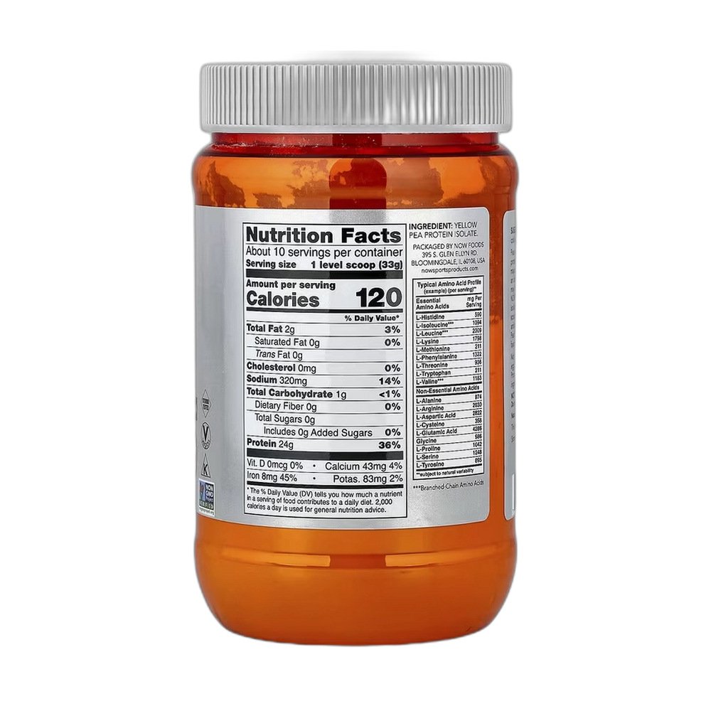 NOW Foods, Sports, Pea Protein, Unflavored, 12 oz, 340 g