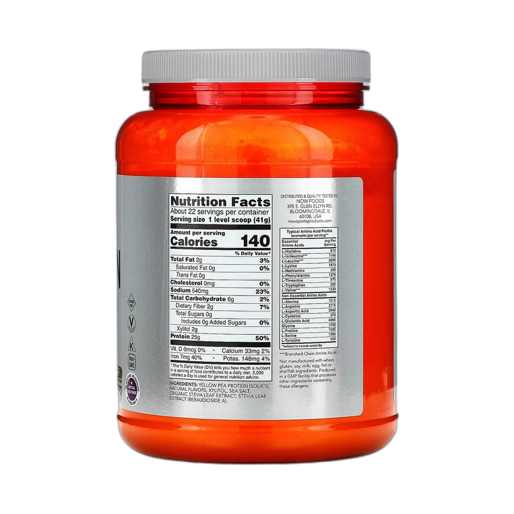 NOW Foods, Sports, Pea Protein, Vanilla Toffee, 2 lbs, 907 g