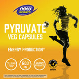 NOW Foods, Sports, Pyruvate, 100 Veg Capsules