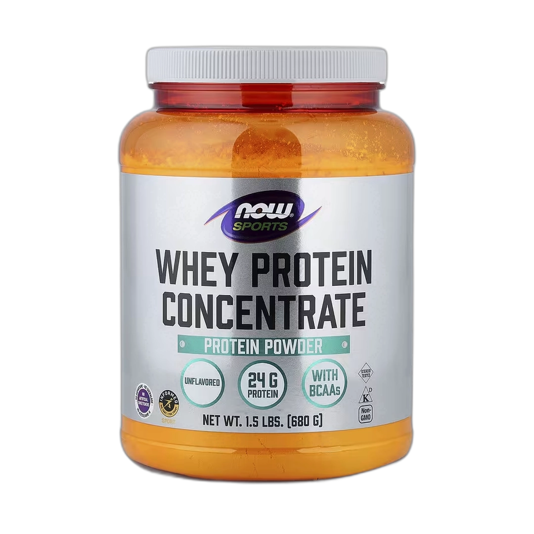 NOW Foods, Sports, Whey Protein Concentrate Protein Powder, Unflavored, 1.5 lbs, 680 g