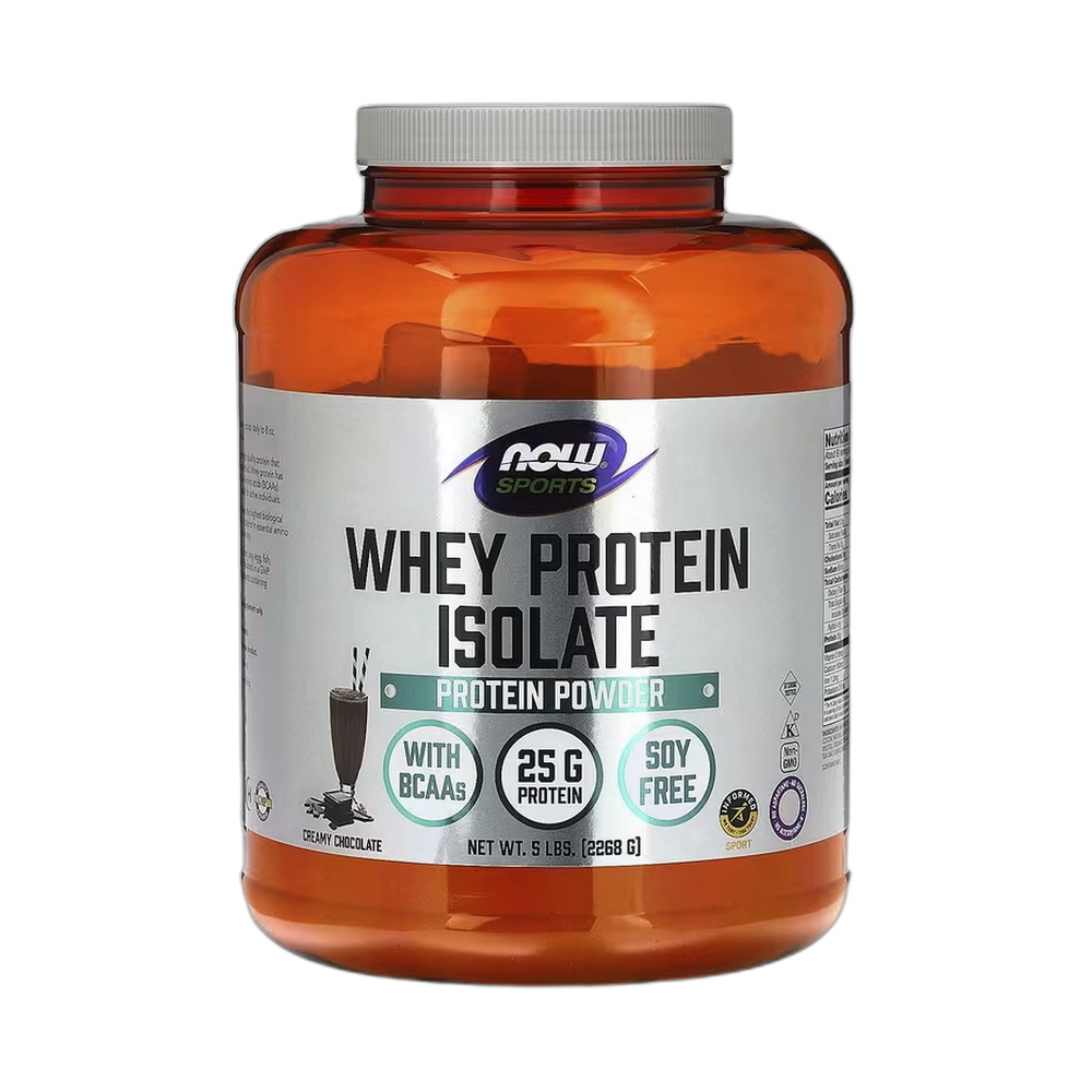 NOW Foods, Sports, Whey Protein Isolate, Creamy Chocolate, 5 lbs, 2,268 g