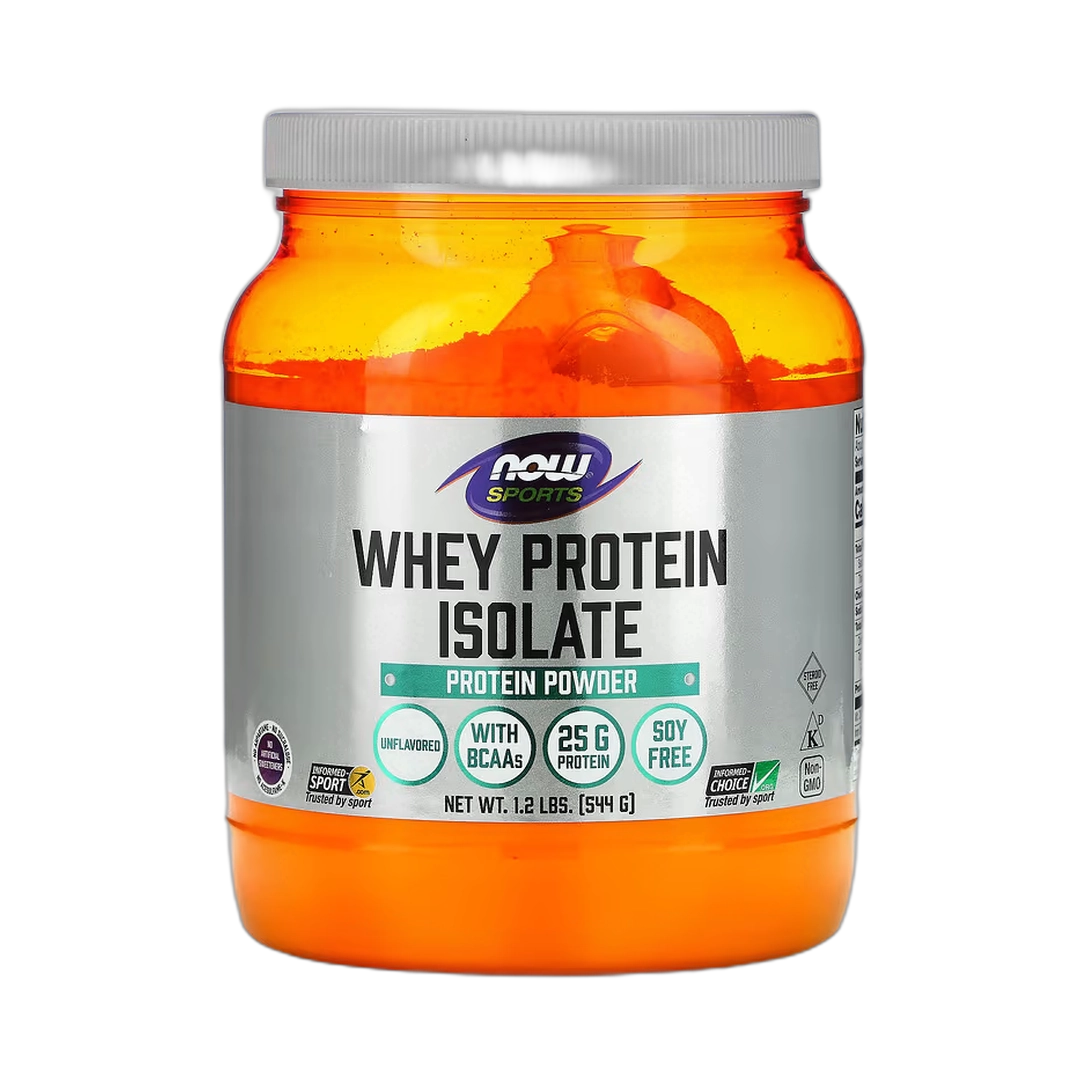 NOW Foods, Sports, Whey Protein Isolate, Unflavored, 1.2 lbs, 544 g