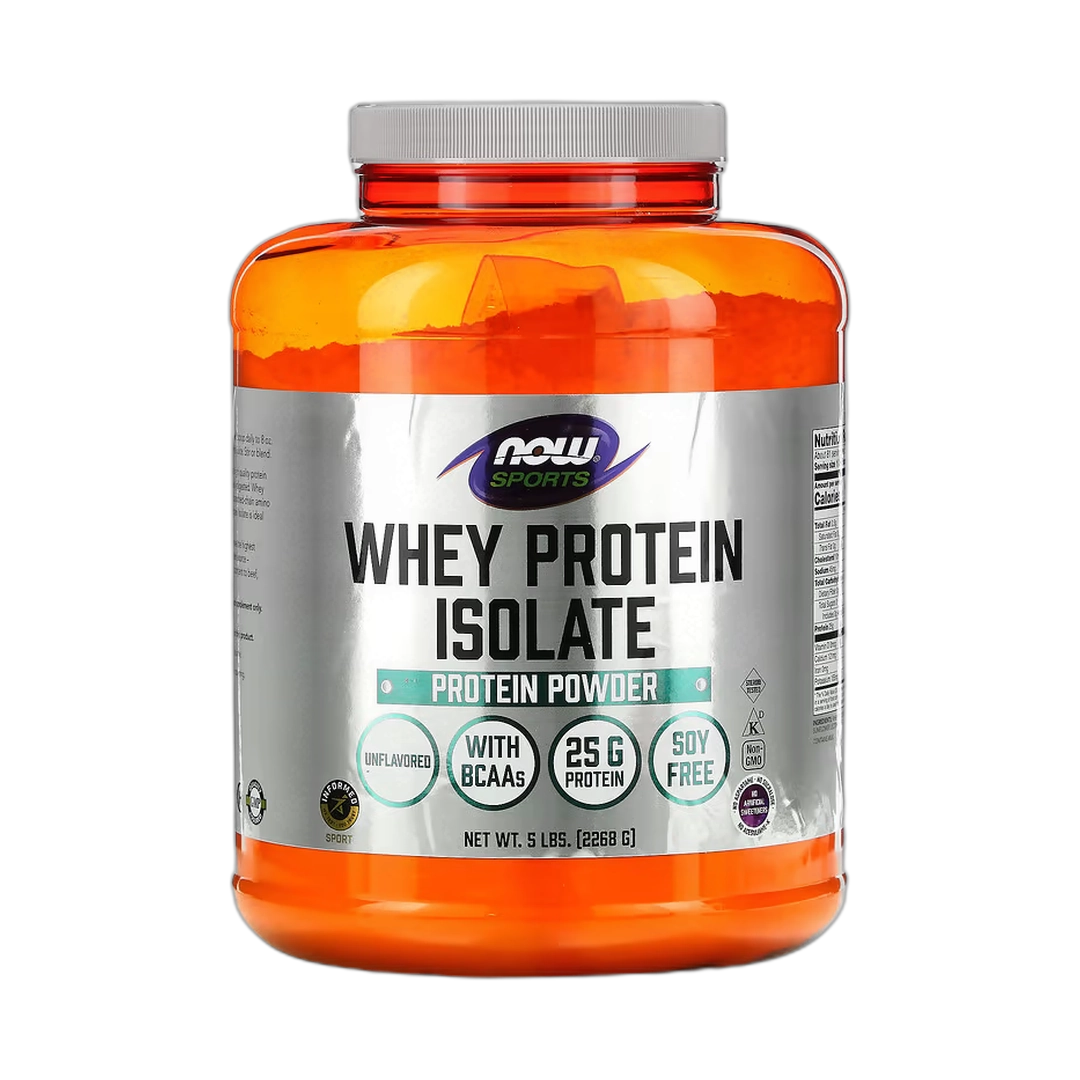 NOW Foods, Sports, Whey Protein Isolate, Unflavored, 5 lbs, 2,268 g