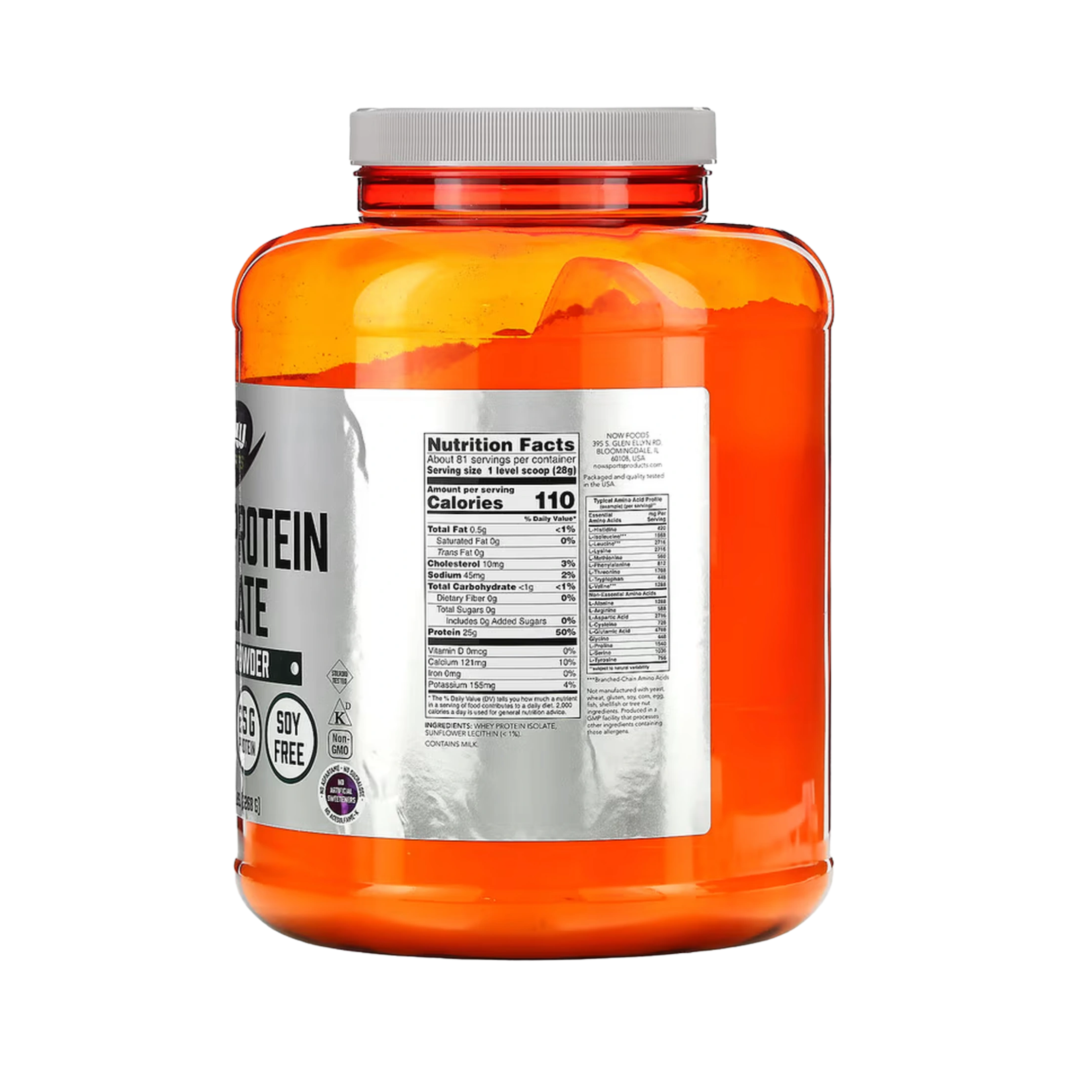 NOW Foods, Sports, Whey Protein Isolate, Unflavored, 5 lbs, 2,268 g
