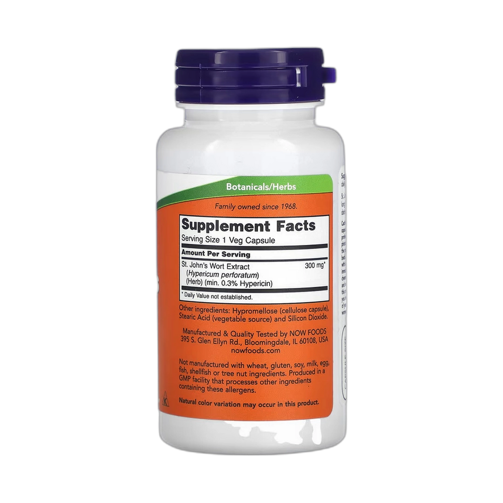 NOW Foods, St. John's Wort, 300 mg, 100 Veg Capsules