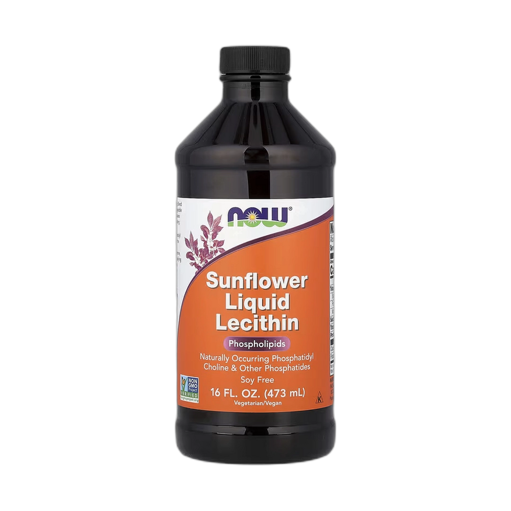 NOW Foods, Sunflower Liquid Lecithin, 16 fl oz, 473 ml
