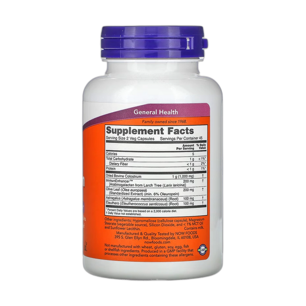 NOW Foods, Super Colostrum, 500 mg, 90 Veg Capsules