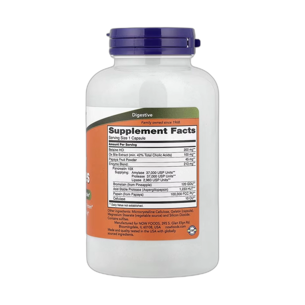NOW Foods, Super Enzymes, 180 Capsules