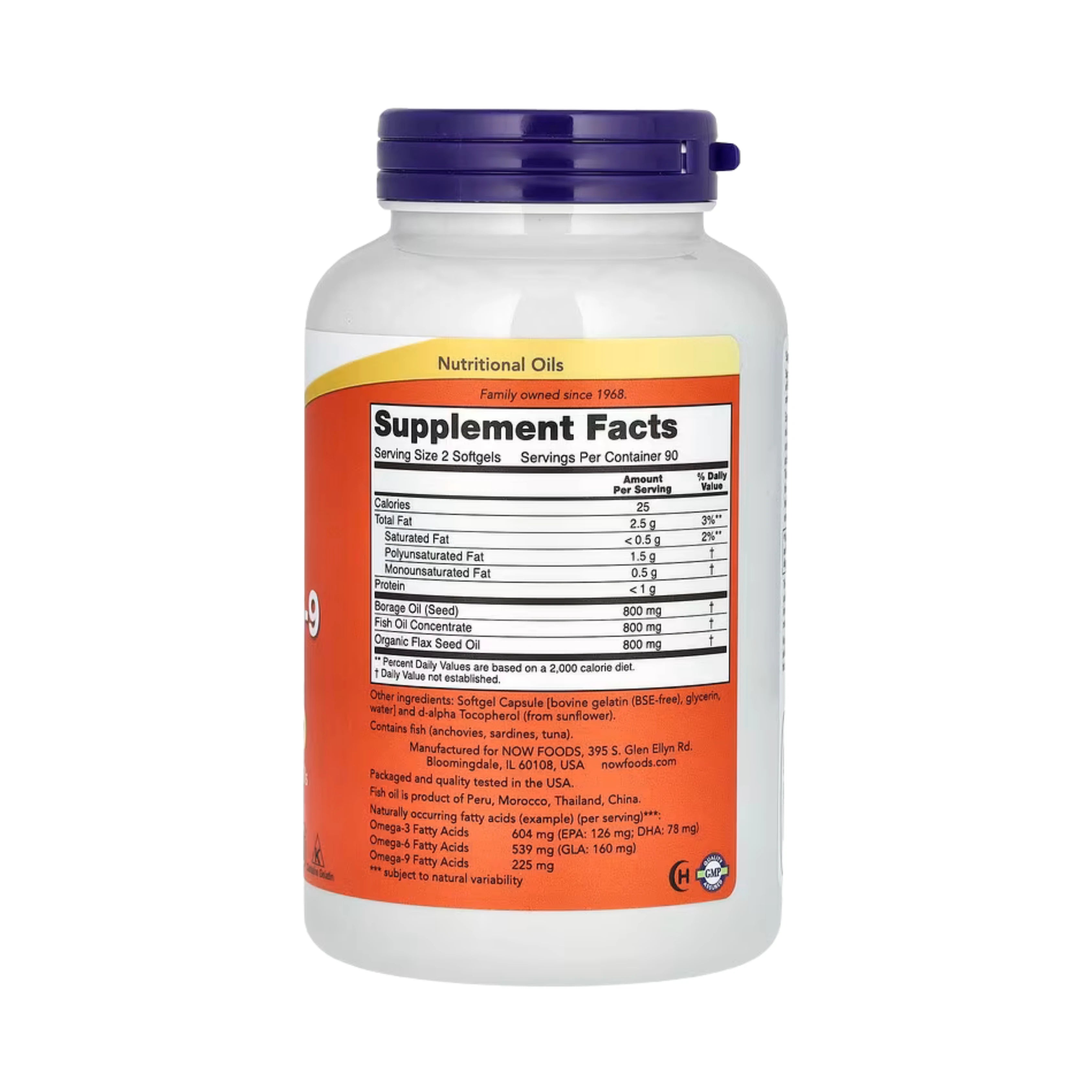 NOW Foods, Super Omega 3-6-9, 180 Softgels