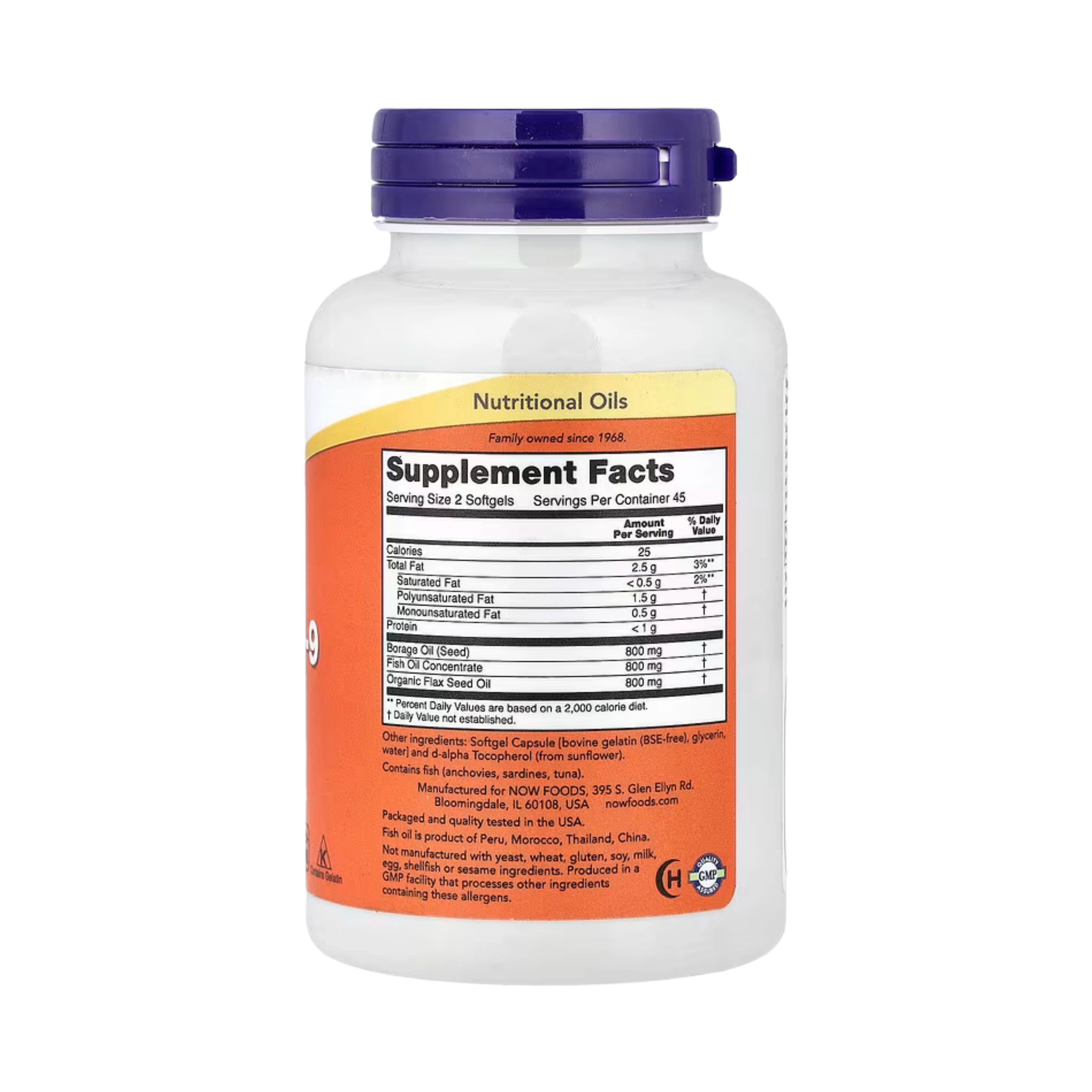 NOW Foods, Super Omega 3-6-9 Fish Oil, 90 Softgels