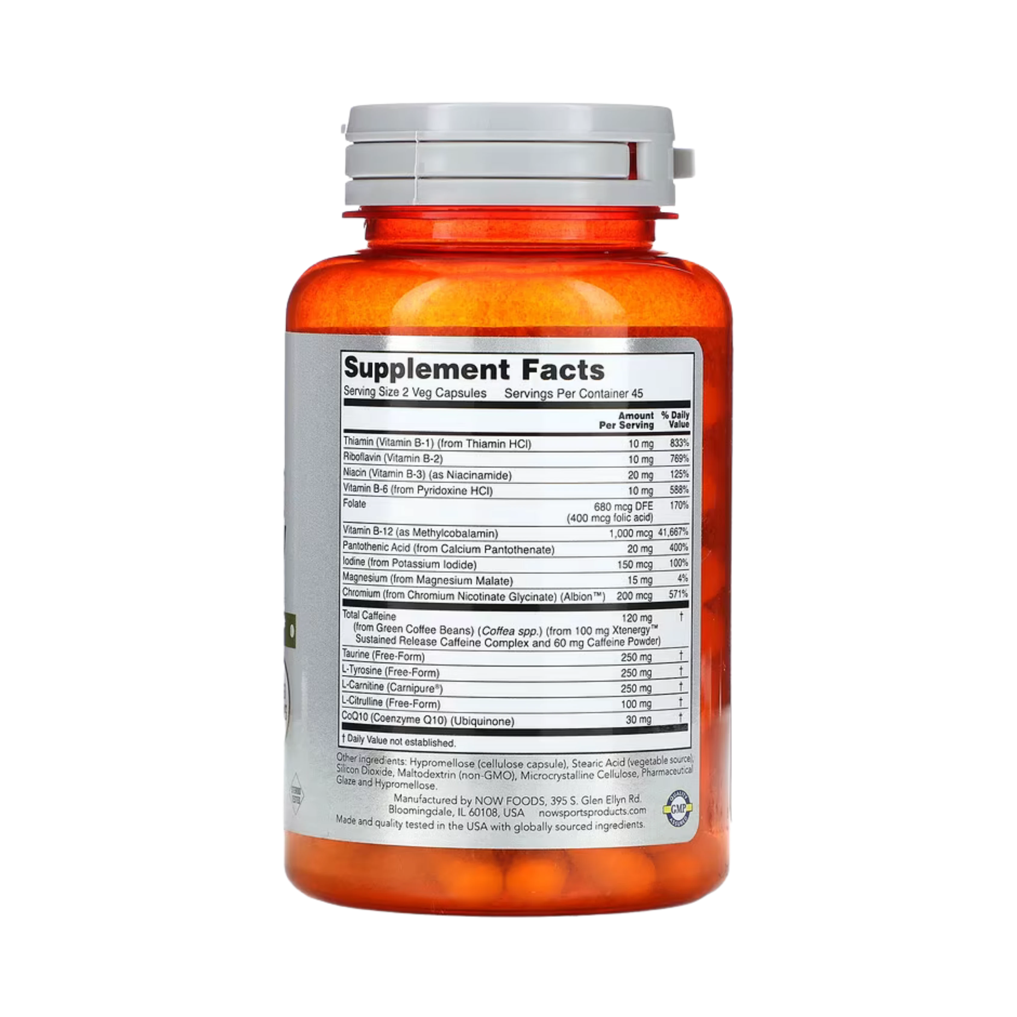 NOW Foods, Sustained Energy, 90 Veg Capsules