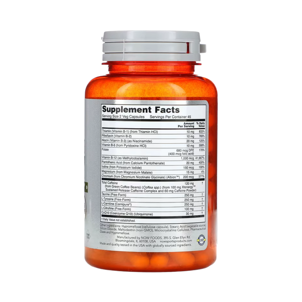 NOW Foods, Sustained Energy, 90 Veg Capsules