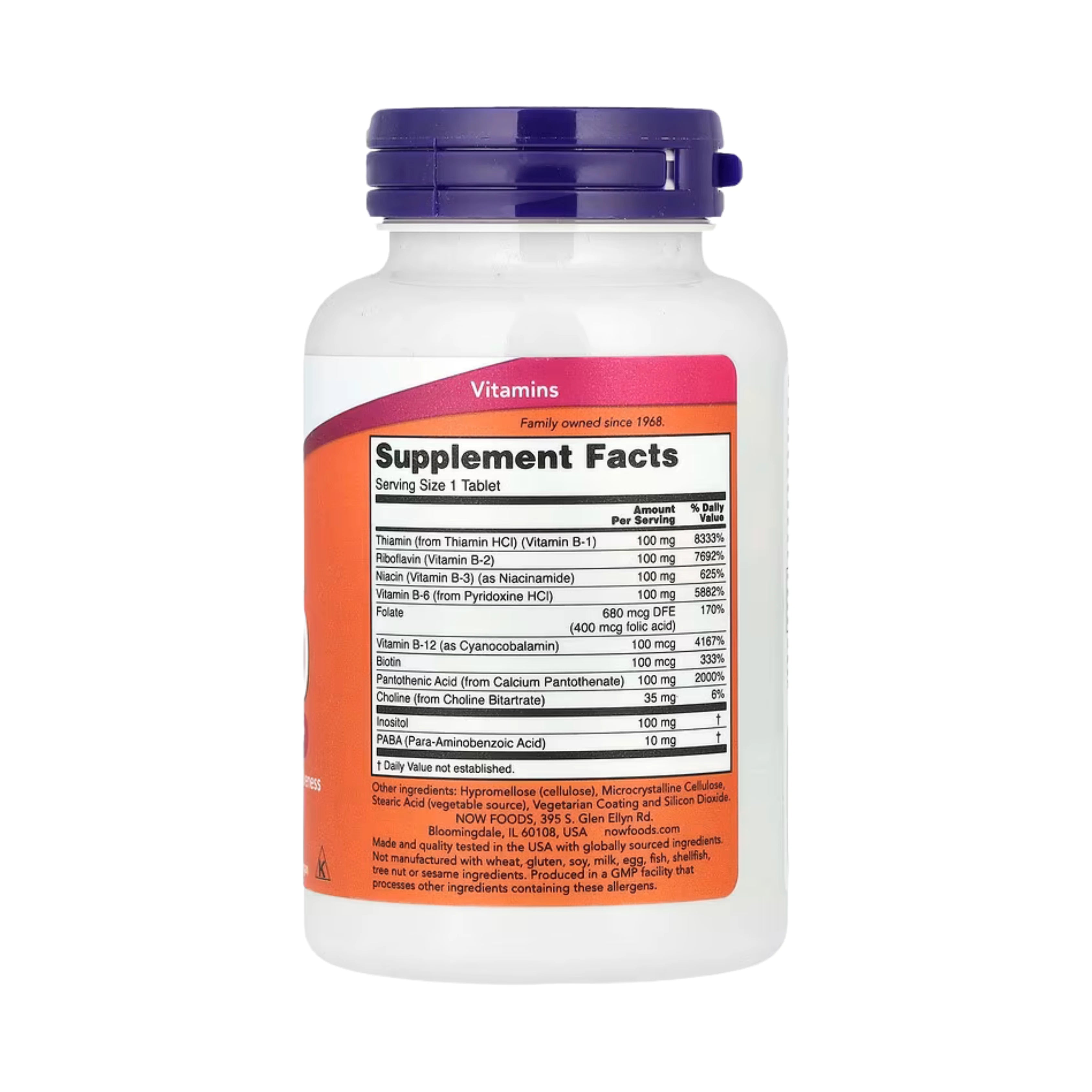 NOW Foods, Sustained Release B-100, 100 Tablets