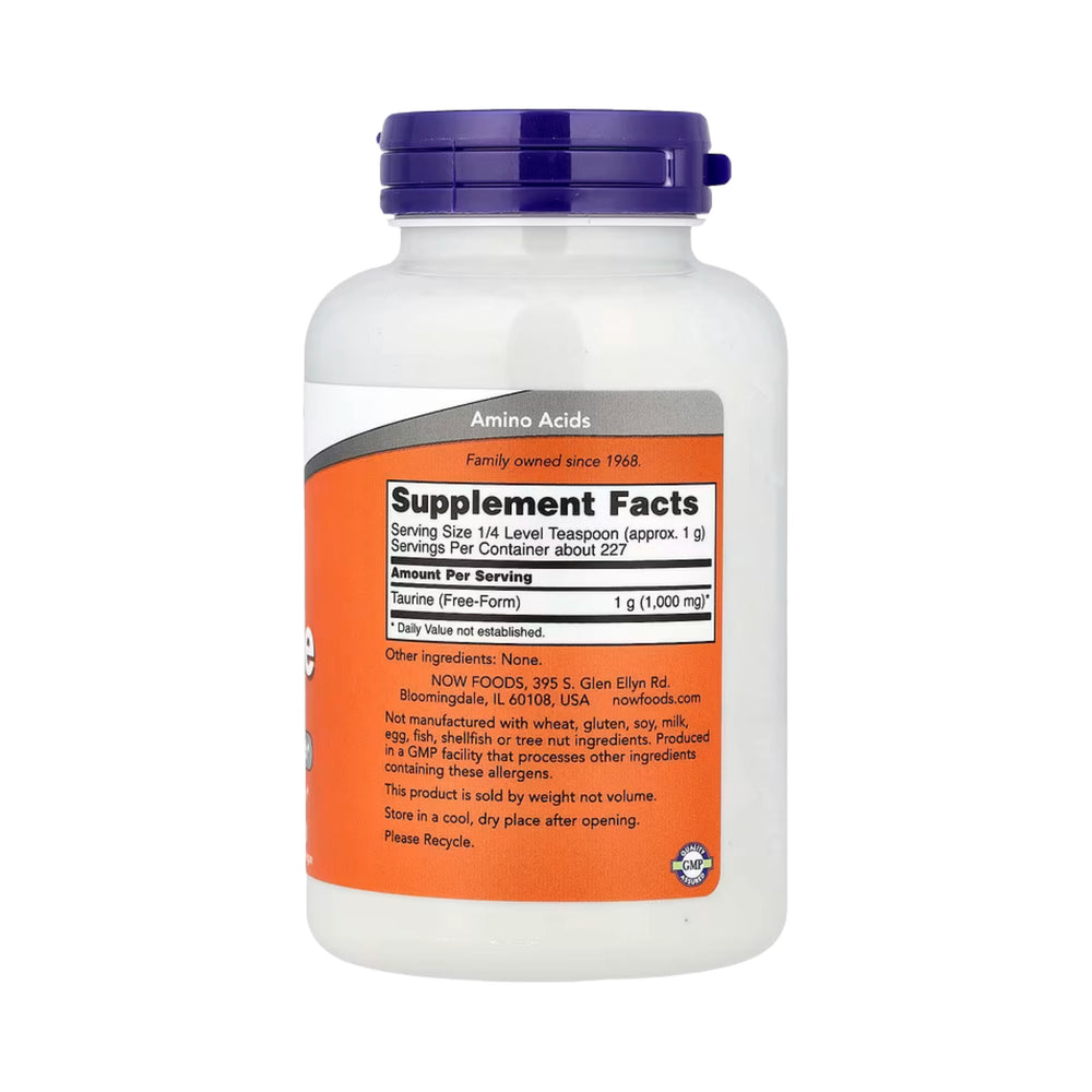 NOW Foods, Taurine Pure Powder, 8 oz, 227 g