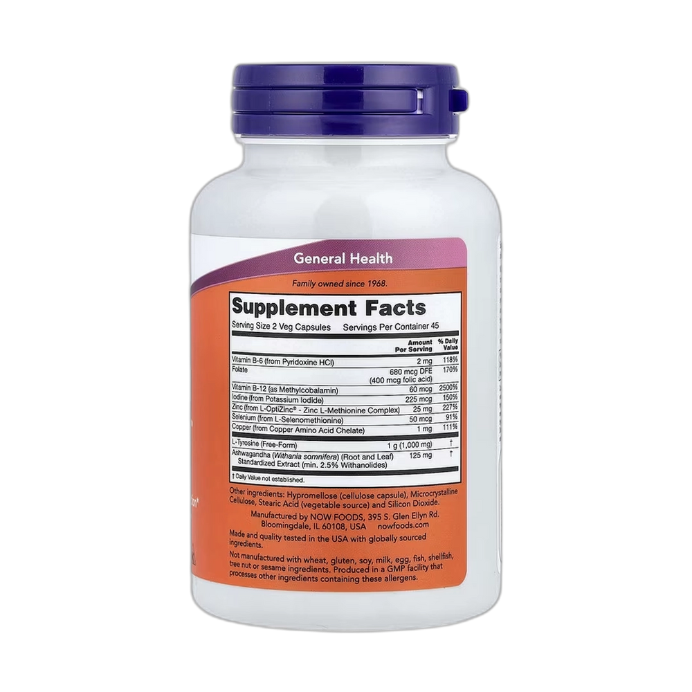 NOW Foods, Thyroid Energy, 90 Veg Capsules