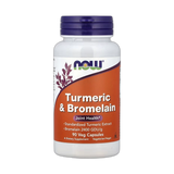 NOW Foods, Turmeric & Bromelain, 90 Veg Capsules