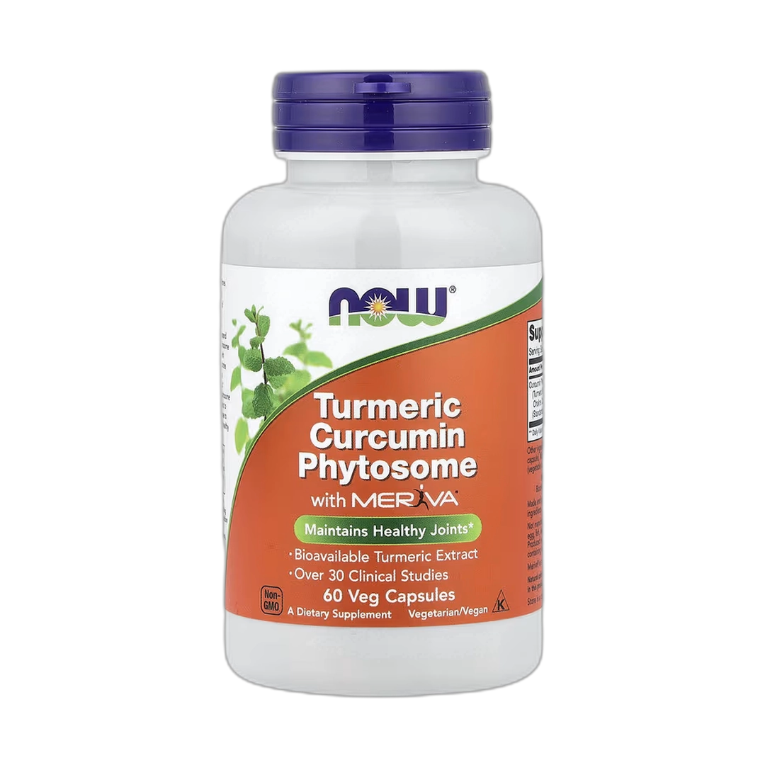 NOW Foods, Turmeric Curcumin Phytosome with Meriva, 60 Veg Capsules
