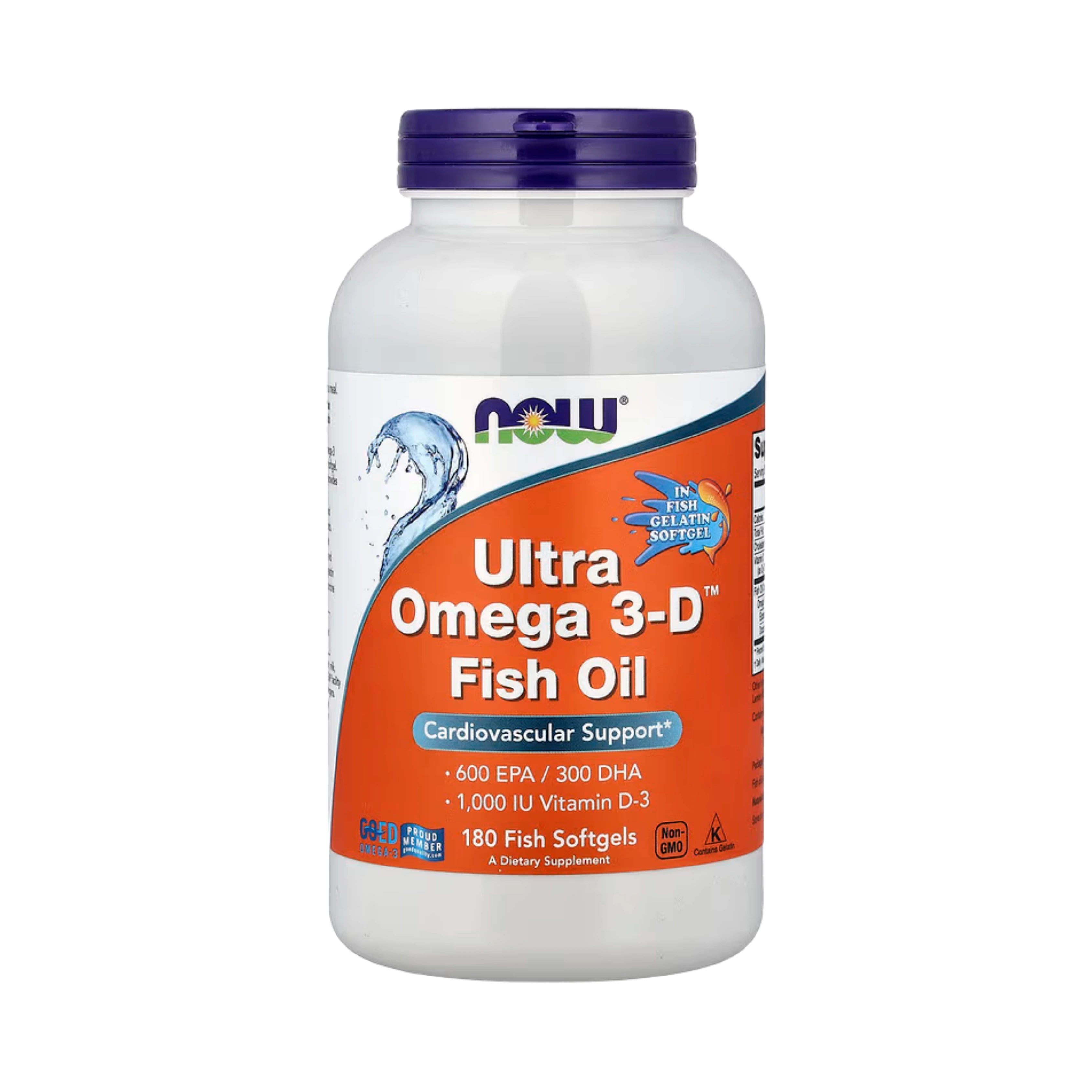 NOW Foods, Ultra Omega 3-D Fish Oil, 180 Fish Softgels
