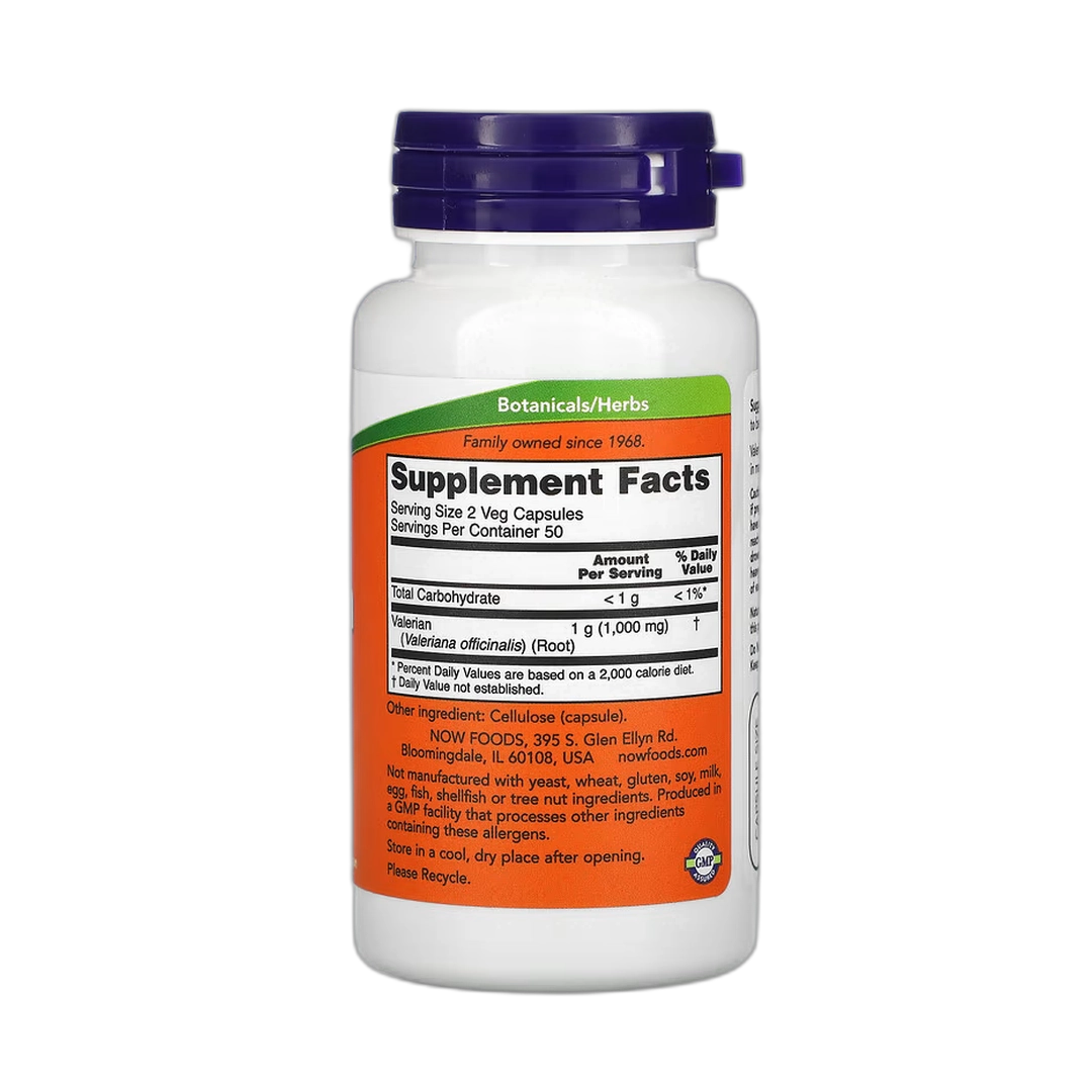 NOW Foods, Valerian Root, 500 mg, 100 Veg Capsules