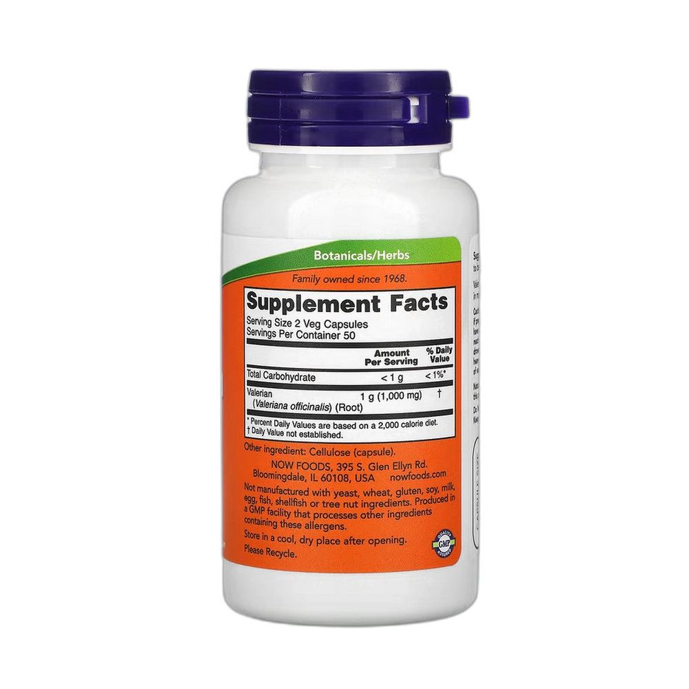 NOW Foods, Valerian Root, 500 mg, 100 Veg Capsules