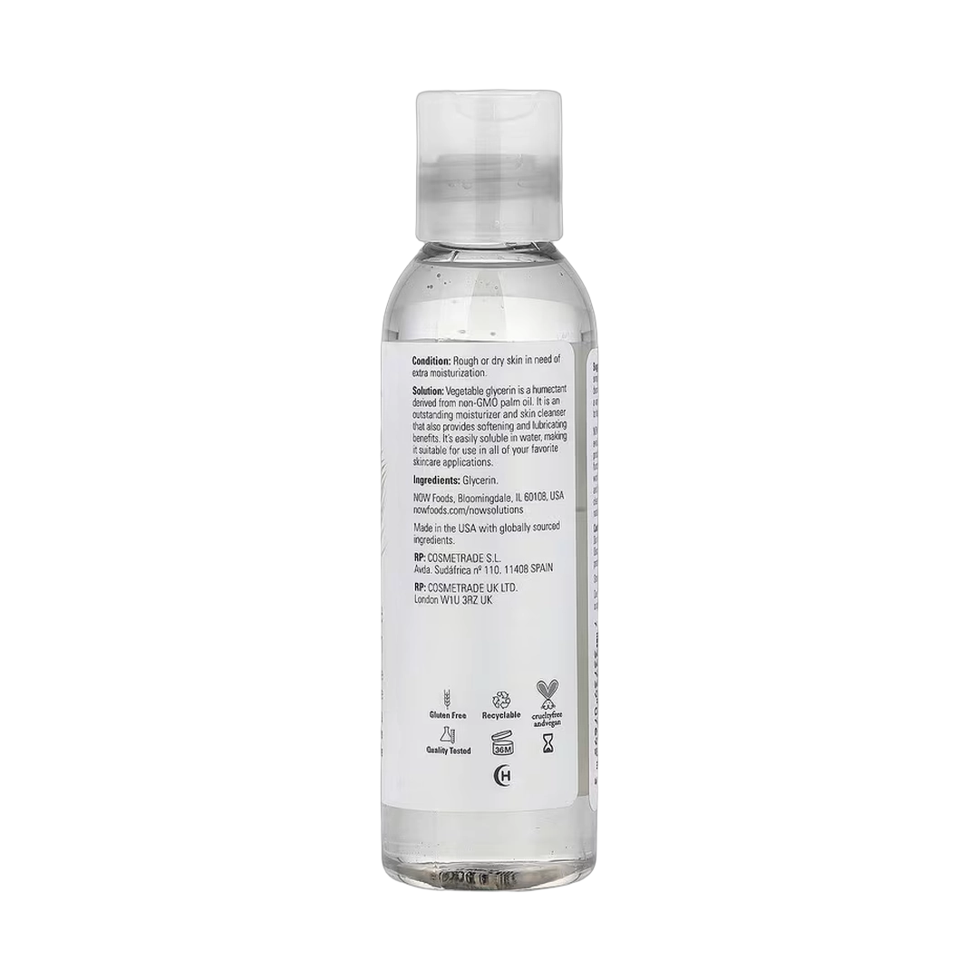 NOW Foods, Vegetable Glycerin, 4 fl oz, 118 ml