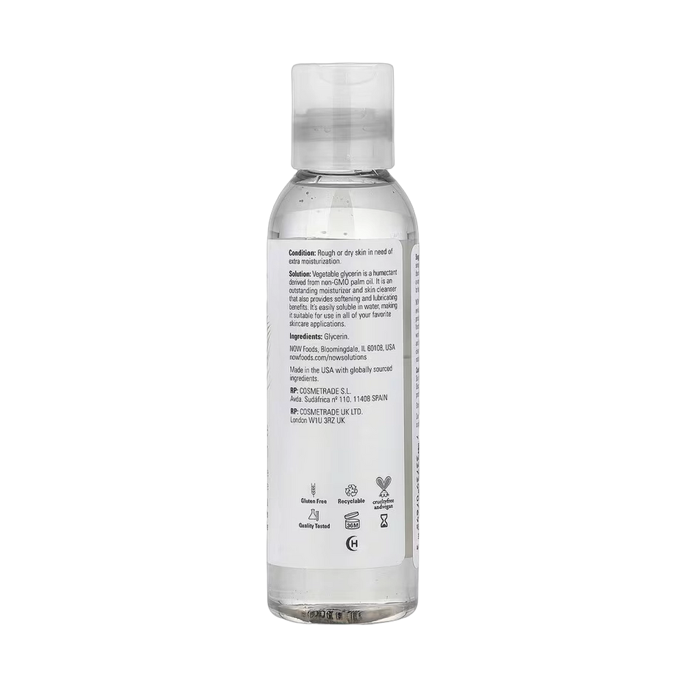 NOW Foods, Vegetable Glycerin, 4 fl oz, 118 ml
