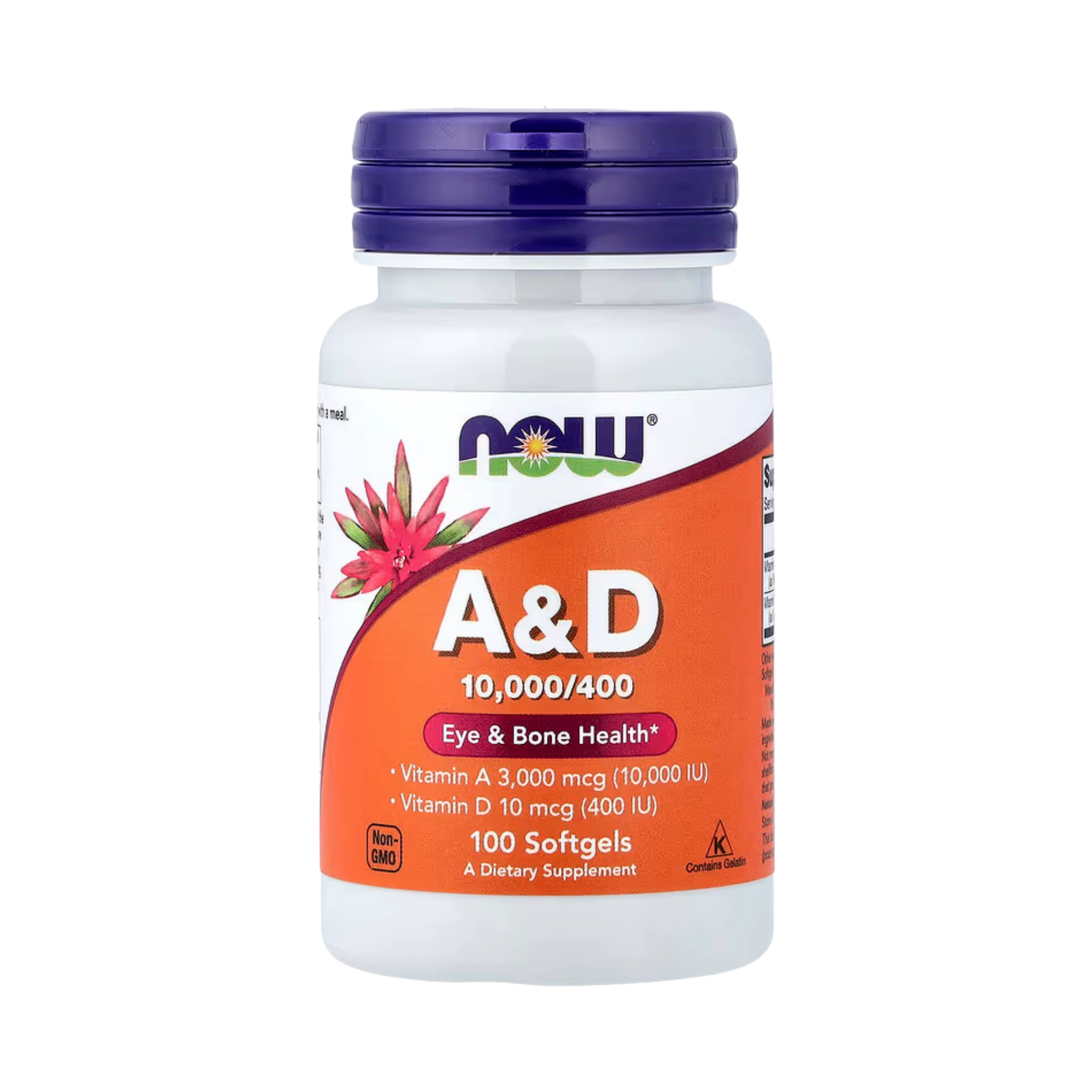 NOW Foods, Vitamin A&D, 100 Softgels
