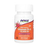 NOW Foods, Vitamin D-3, High Potency, 10,000 IU, 240 Softgels