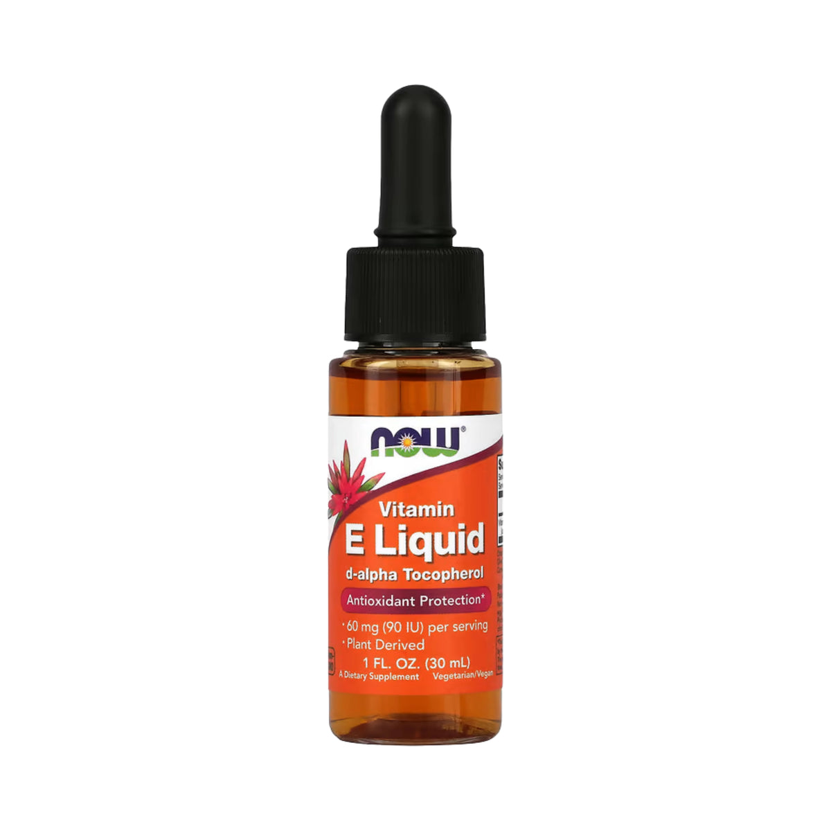 NOW Foods, Vitamin E Liquid, 60 mg (90 IU), 1 fl oz, 30 ml