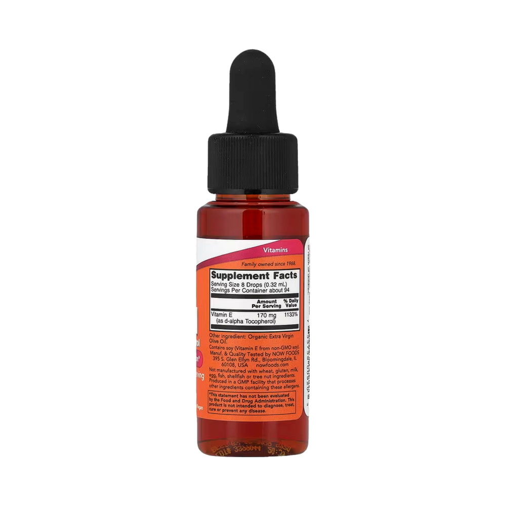 NOW Foods, Vitamin E-Oil, Antioxidant Protection, 1 fl oz, 30 ml
