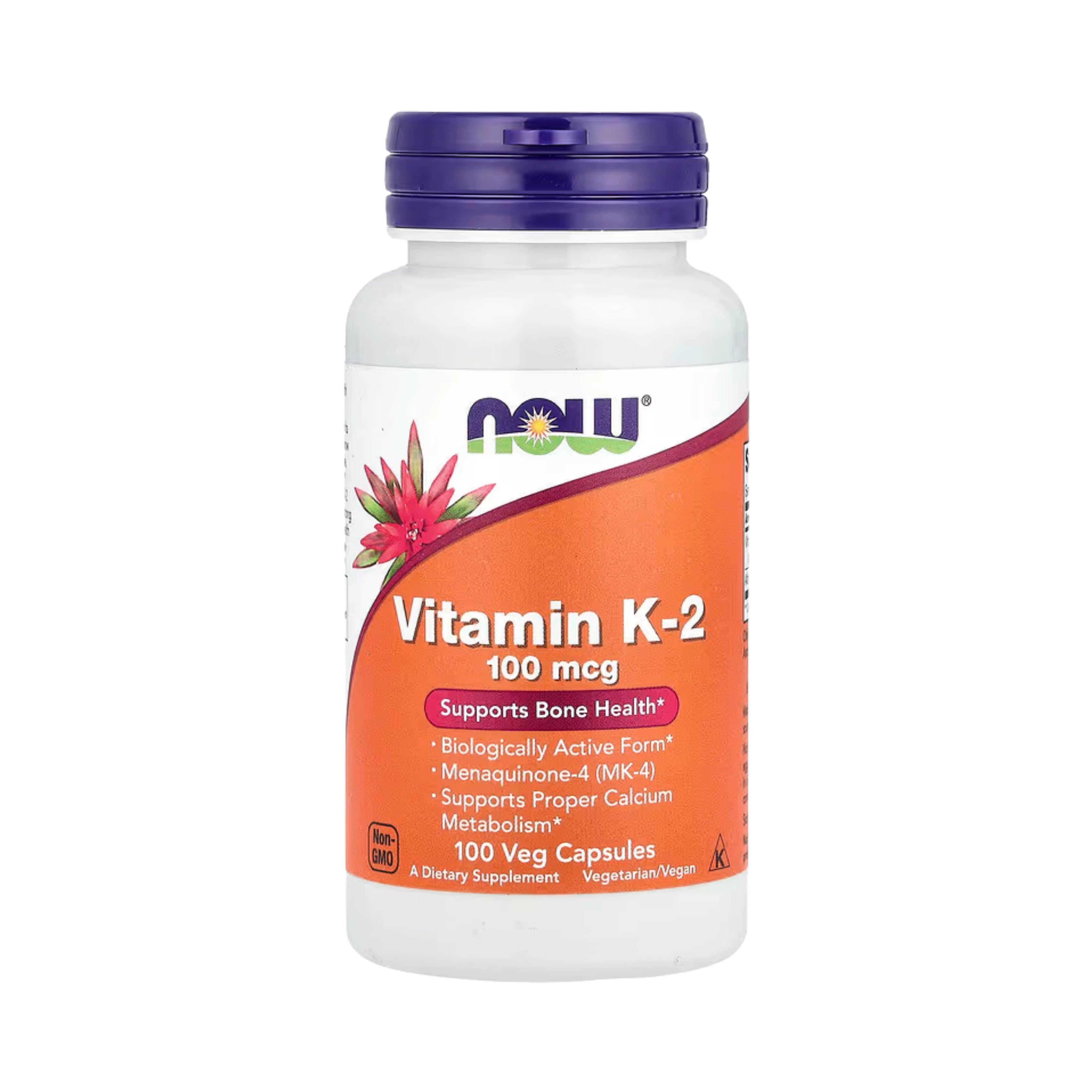 NOW Foods, Vitamin K-2, 100 mcg, 100 Veg Capsules