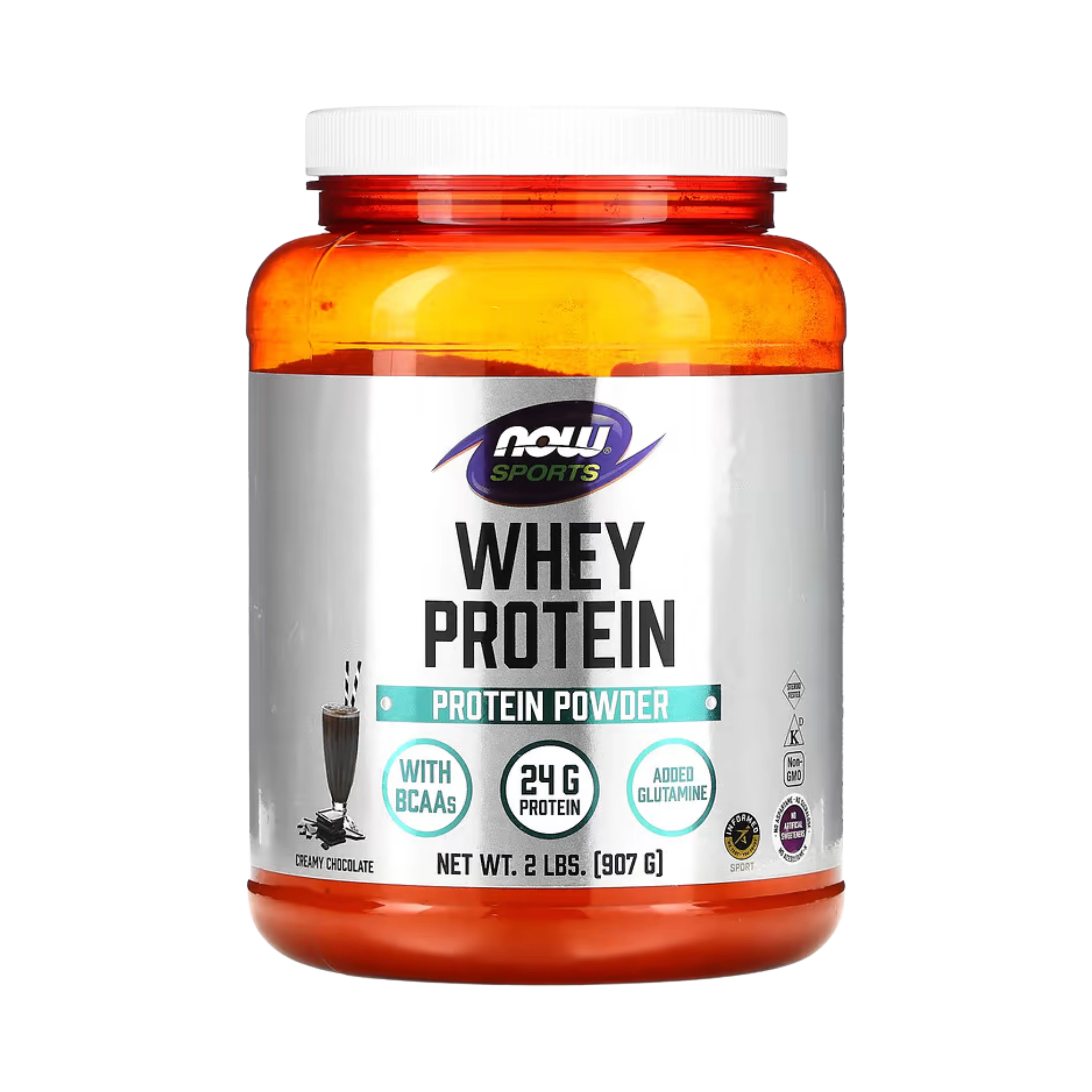 NOW Foods, Whey Protein, Creamy Chocolate, 2 lbs, 907 g