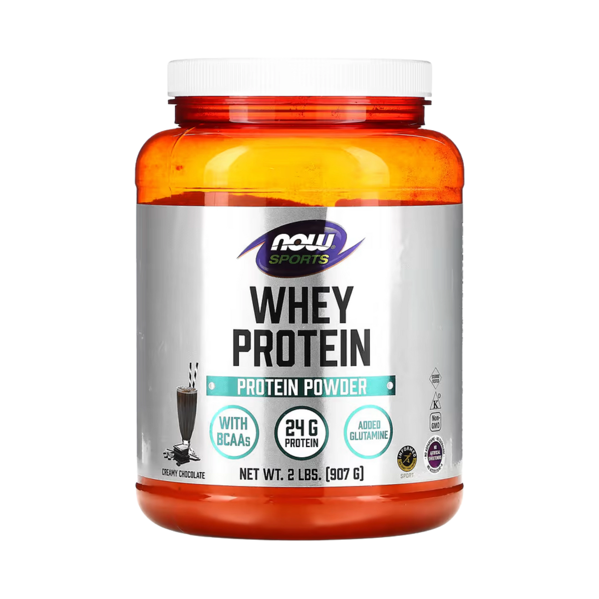 NOW Foods, Whey Protein, Creamy Chocolate, 2 lbs, 907 g