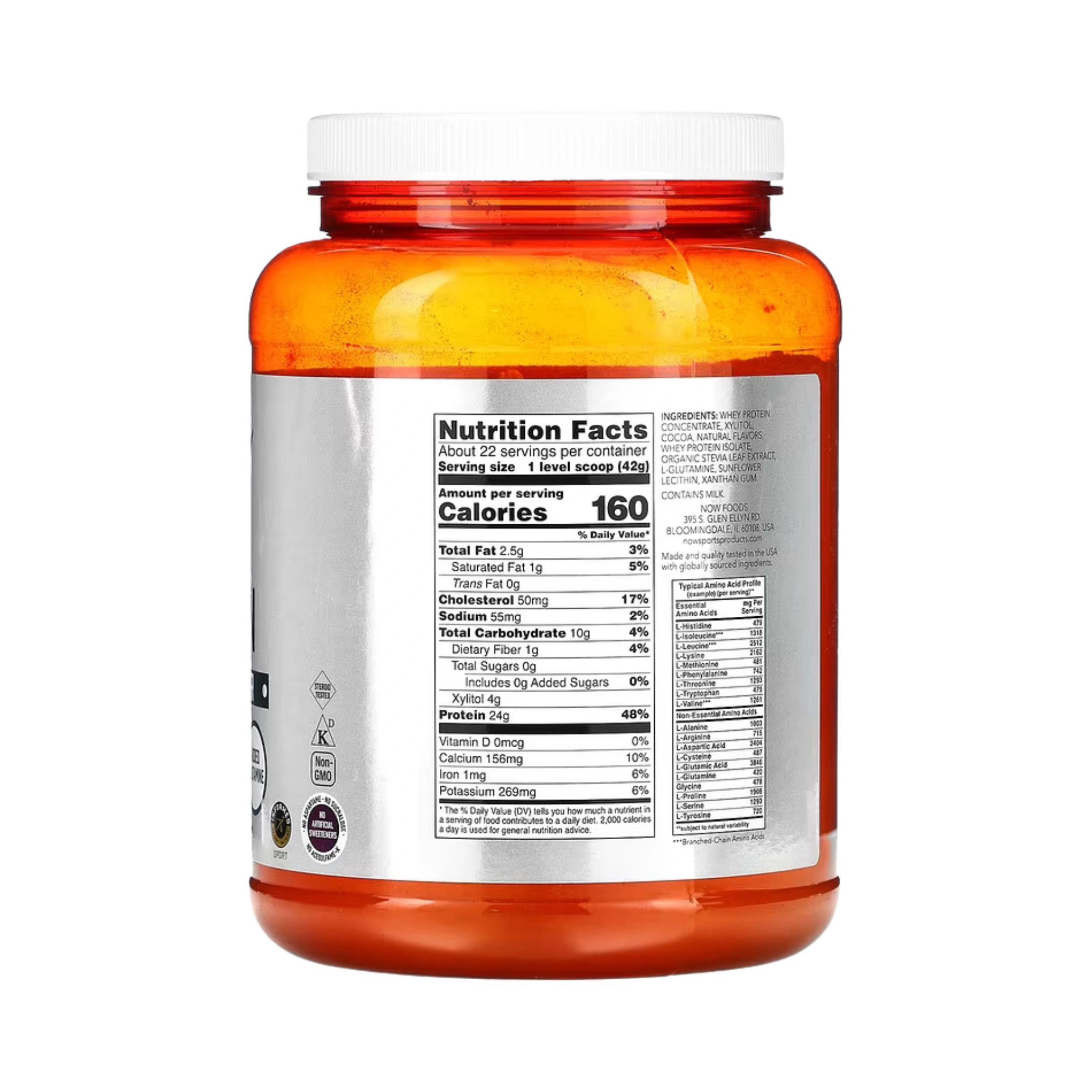 NOW Foods, Whey Protein, Creamy Chocolate, 2 lbs, 907 g