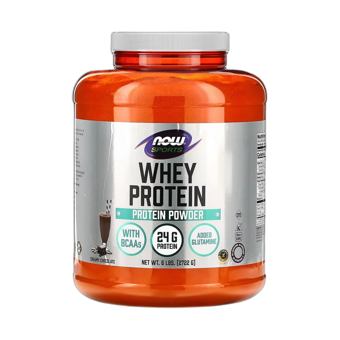NOW Foods, Whey Protein, Creamy Chocolate, 6 lbs, 2,722 g