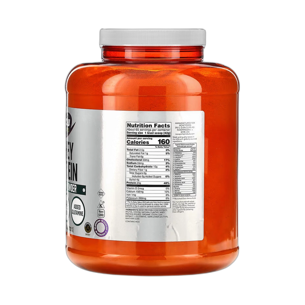 NOW Foods, Whey Protein, Creamy Chocolate, 6 lbs, 2,722 g