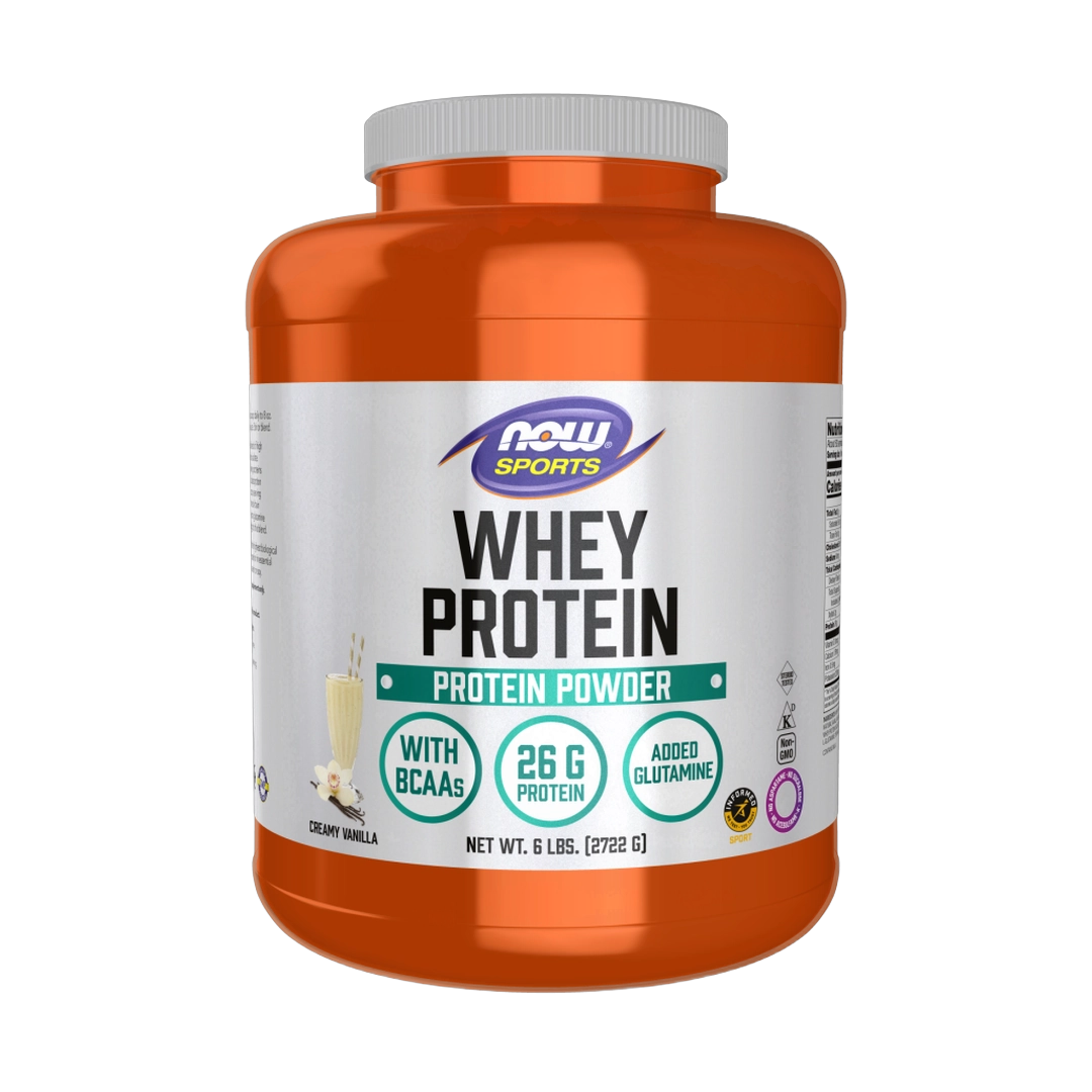 NOW Foods, Whey Protein, Creamy Vanilla, 6 lbs. 2,722 g