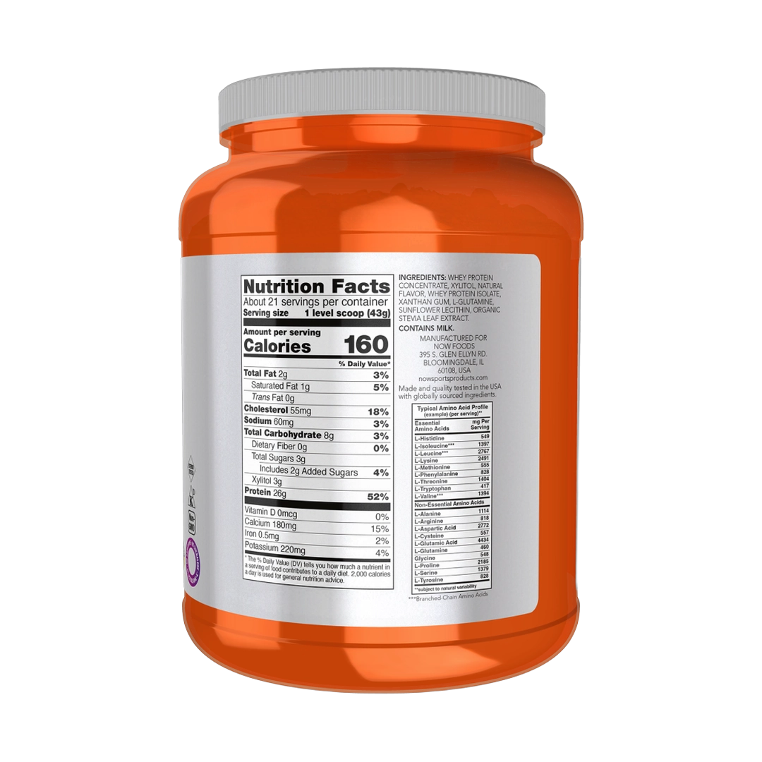 NOW Foods, Whey Protein, Creamy Vanilla, 6 lbs. 2,722 g