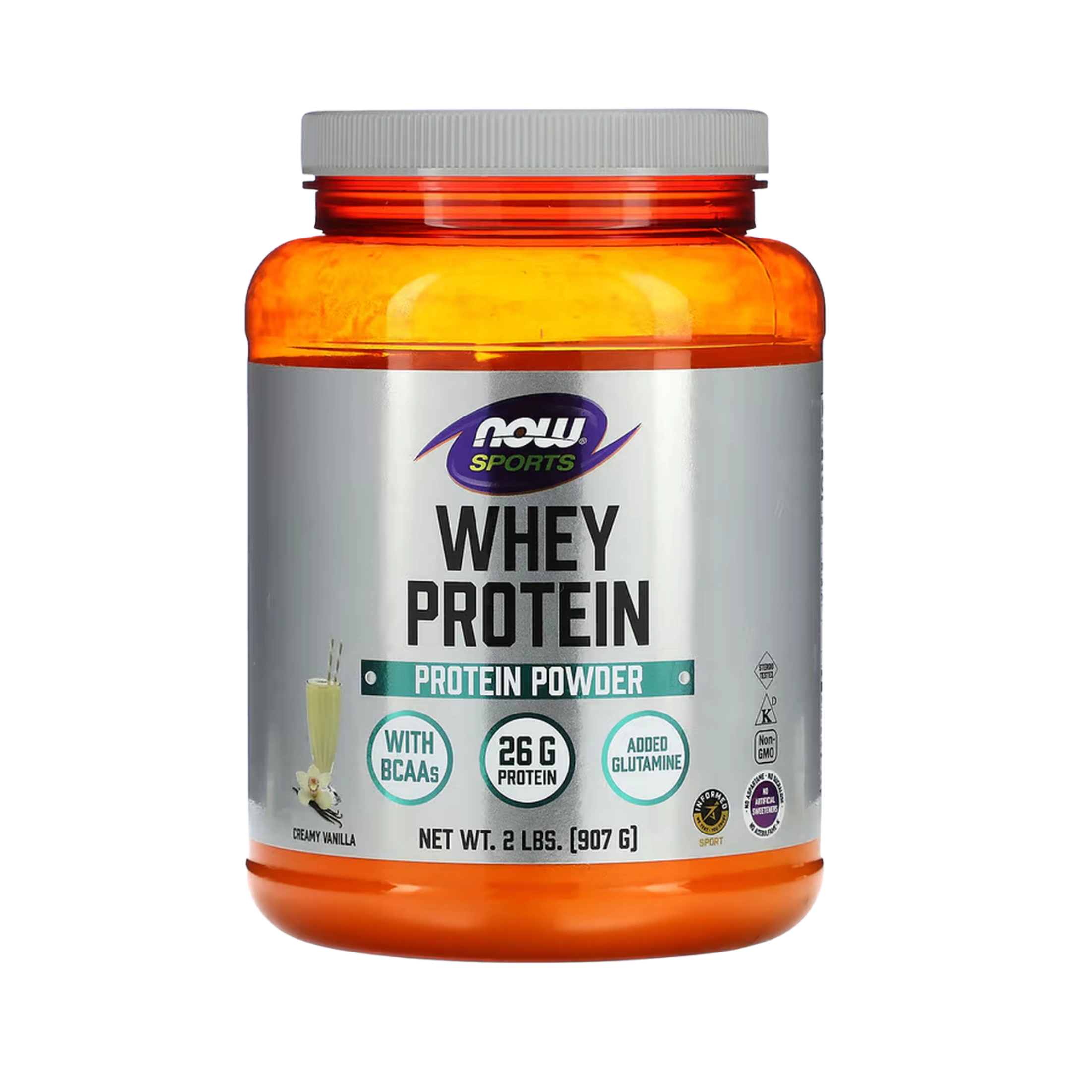 NOW Foods, Whey Protein Powder, Creamy Vanilla, 2 lbs, 907 g