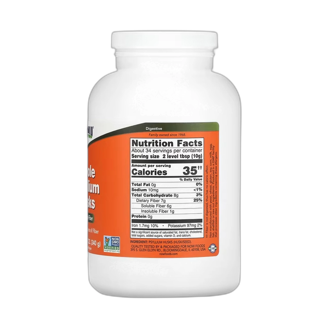 NOW Foods, Whole Psyllium Husks, 12 oz, 340 g