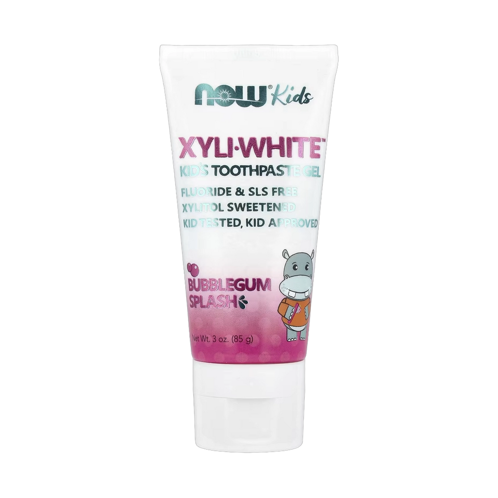 NOW Foods, Xyli-White™, Kid's Toothpaste Gel, Bubblegum Splash, 3 oz, 85 g