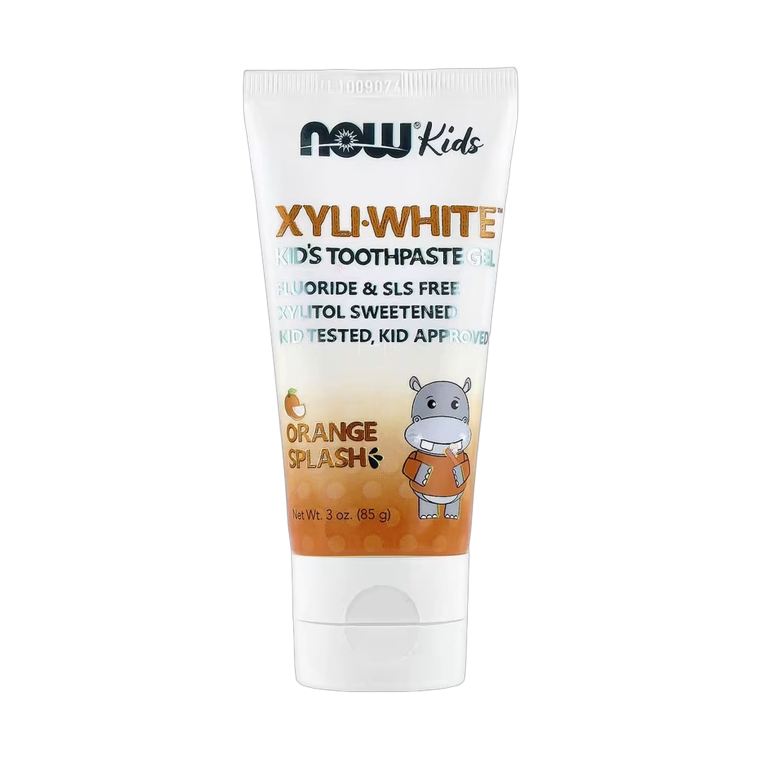 NOW Foods, Xyli-White™, Kids Toothpaste Gel, Orange Splash, 3 oz, 85 g