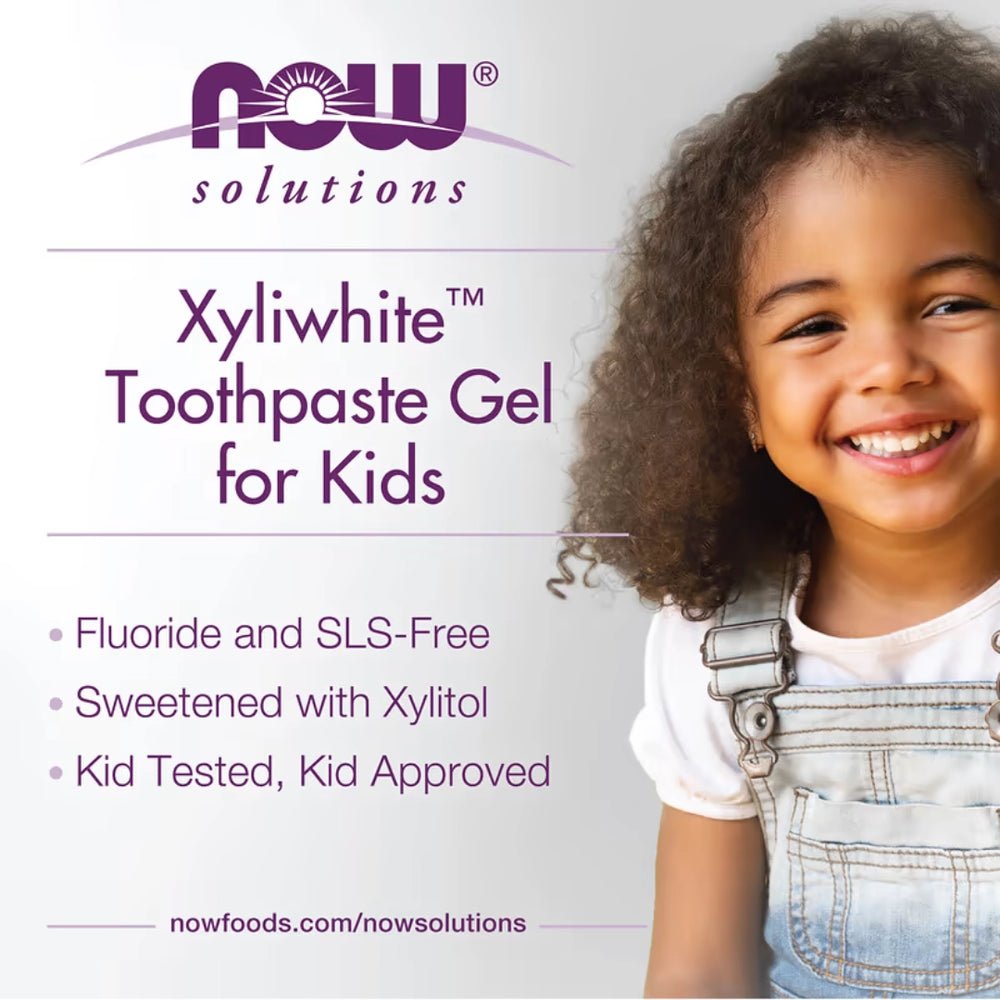 NOW Foods, Xyli-White™, Kids Toothpaste Gel, Orange Splash, 3 oz, 85 g