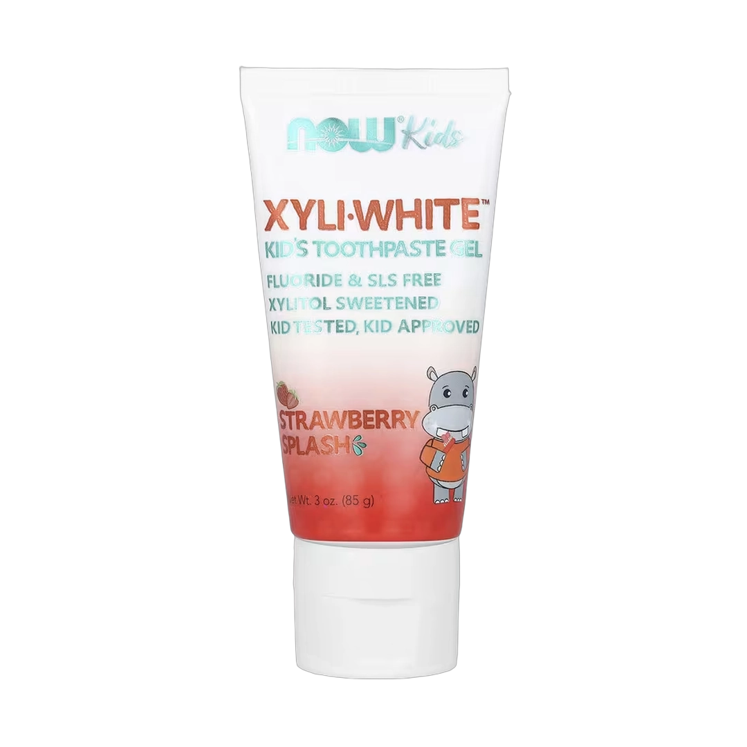 NOW Foods, XyliWhite, Kid's Toothpaste Gel, Strawberry Splash, 3 oz, 85 g